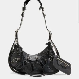 BALENCIAGA Le Cagole XS Studded Leather Shoulder Bag